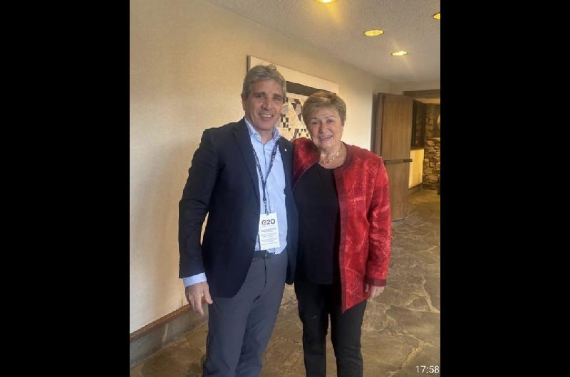 Caputo se reunioacute en EE UU con Georgieva y abordaron ldquola agenda econoacutemica de la Argentinardquo