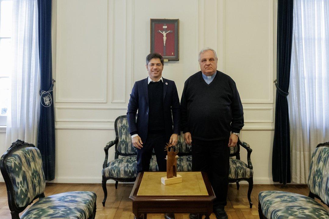 Kicillof se reunioacute con el Episcopado para repasar detalles de la visita de Leoacuten XIV a la provincia