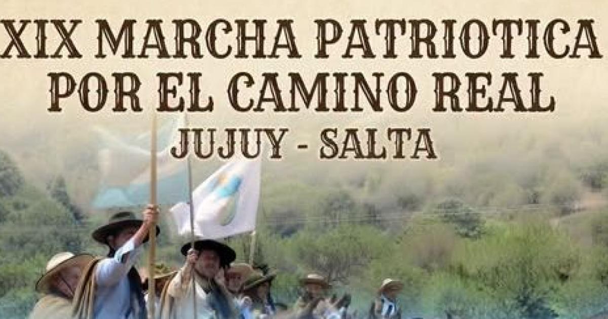 El saacutebado se realizaraacute la tradicional Marcha Patrioacutetica por el Camino Real
