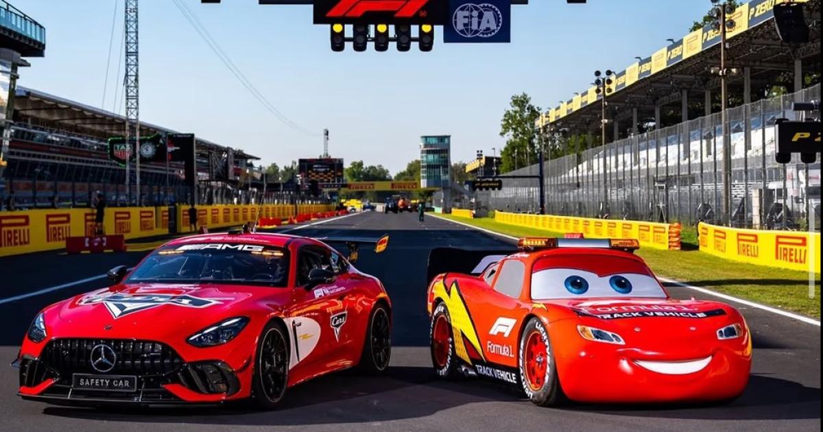 Rayo McQueen diraacute presente en el GP de Italia de Foacutermula 1