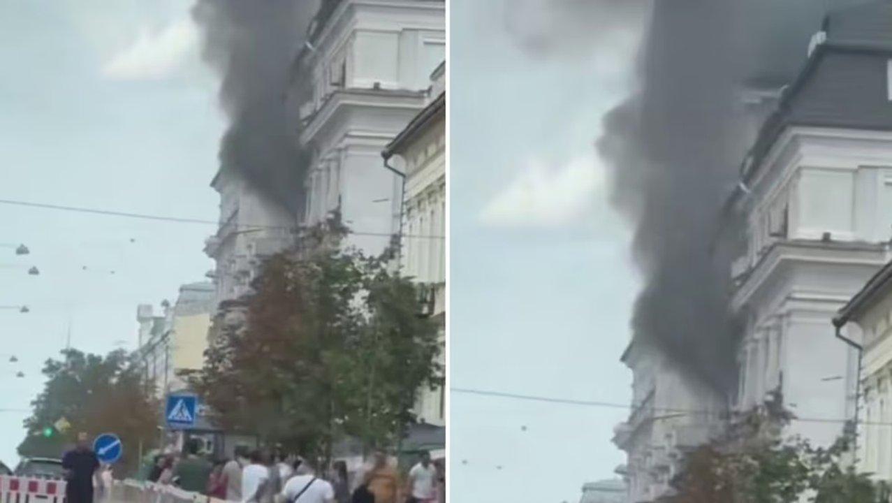 Zelenski denuncioacute que un dron ruso impactoacute el cuartel general del Servicio de Seguridad de Ucrania