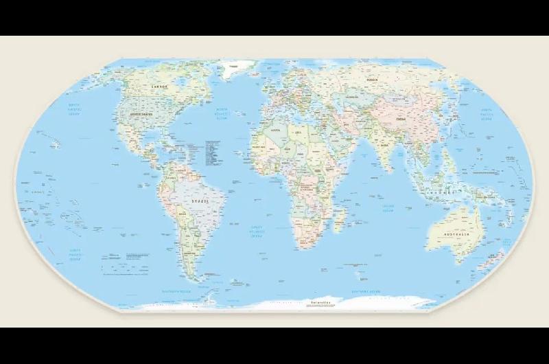 Naciones Unidas aprueba la adopcioacuten de un nuevo mapa mundial que refleja el tamantildeo real de Aacutefrica