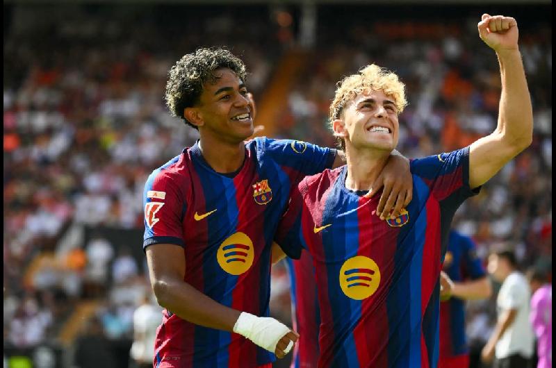 El Barcelona goleoacute 5-0 al Valencia y sigue con puntaje ideal en LaLiga de Espantildea