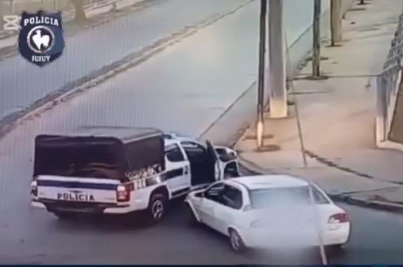 Cuatro hombres fueron aprehendidos tras larga persecucioacuten por dos barrios