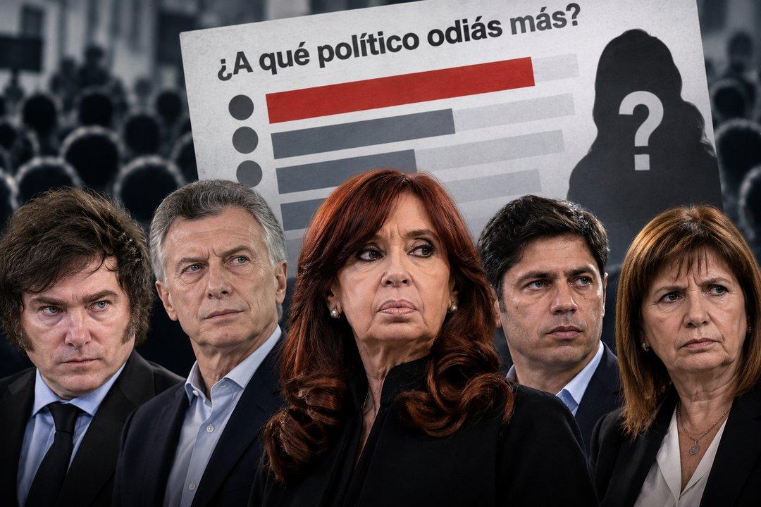 Encuesta- quieacuten es el poliacutetico que maacutes ldquoodiorechazordquo genera entre los argentinos