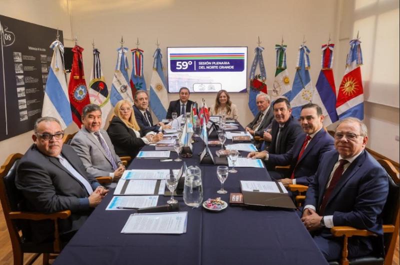 Diputados jujentildeos participan de la Sesioacuten Plenaria del Parlamento del Norte Grande