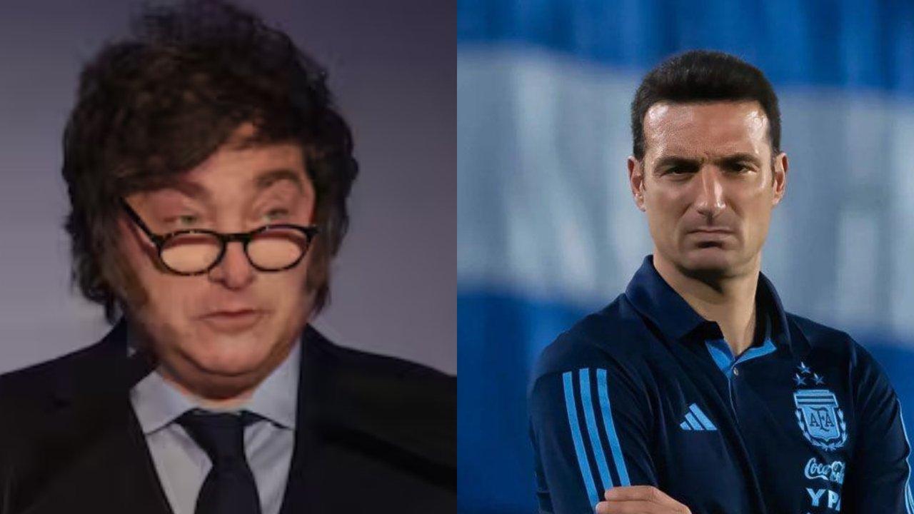 La recordada declaracioacuten de Lionel Scaloni que ilusiona a Javier Milei sobre la chance de dirigir a Boca