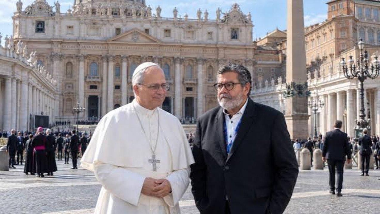 Delegacioacuten de la CGT expuso ante el Papa la situacioacuten del paiacutes
