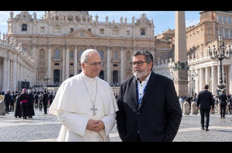 Delegacioacuten de la CGT expuso ante el Papa la situacioacuten del paiacutes