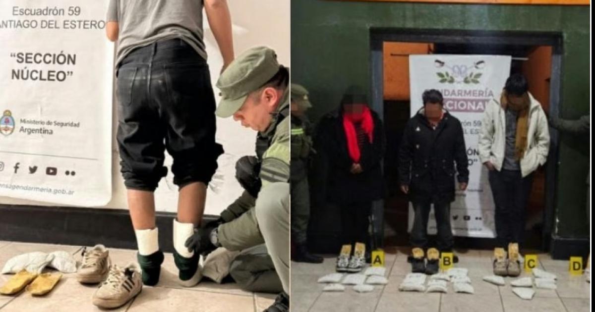 Una familia salioacute de Jujuy con casi 11 kilos de cocaiacutena y fue detenida en Santiago