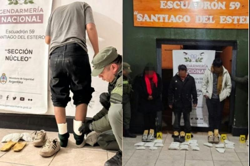Una familia salioacute de Jujuy con casi 11 kilos de cocaiacutena y fue detenida en Santiago