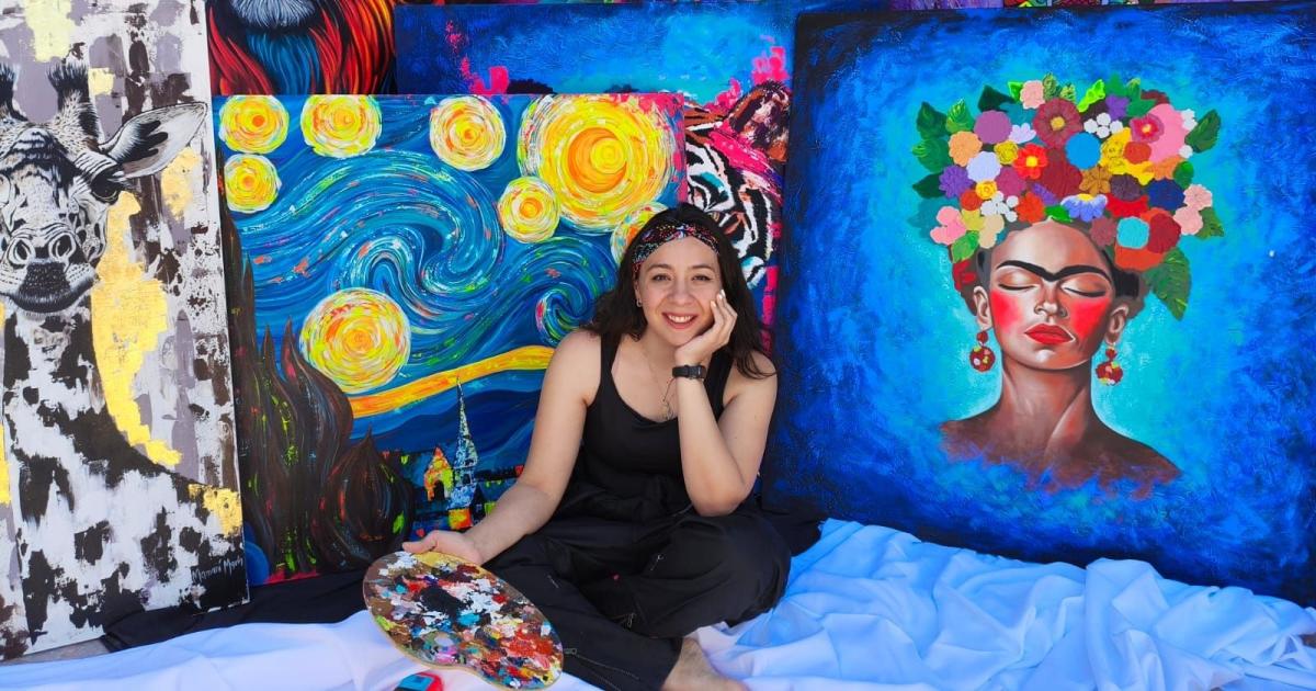La artista plaacutestica Mariacutea Mamaniacute inaugura la muestra Liacutenea y Mancha