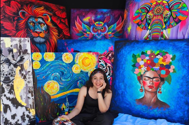 La artista plaacutestica Mariacutea Mamaniacute inaugura la muestra Liacutenea y Mancha