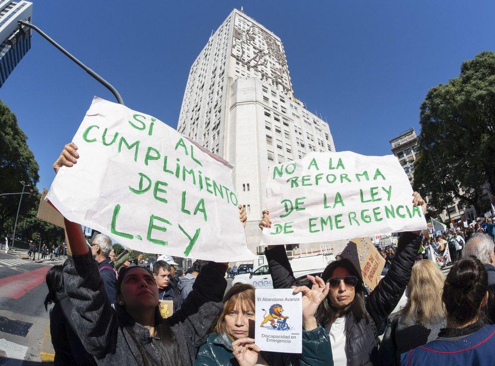 iquestCuaacuteles son los artiacuteculos de la ley de emergencia en Discapacidad que el Presupuesto deroga