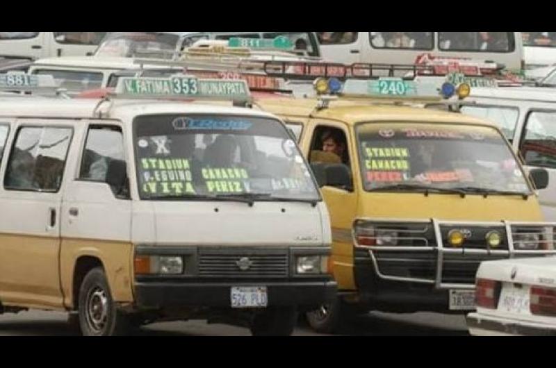 Choferes de Bolivia anunciaron paro de transporte de 24 horas para la semana proacutexima