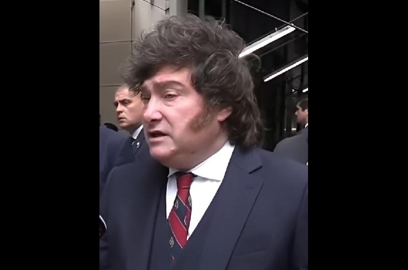En la Asamblea de la ONU Milei usoacute una corbata con la silueta de Adam Smith