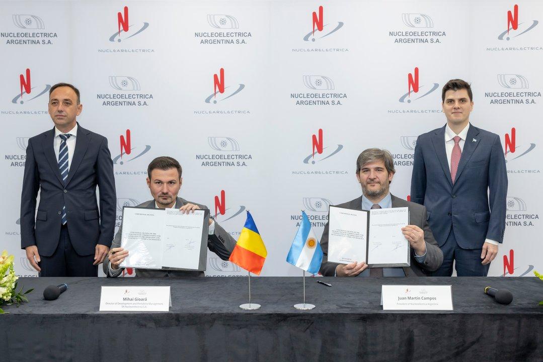 Nucleoeleacutectrica firmoacute un acuerdo con Rumania para cooperar en proyectos nucleares