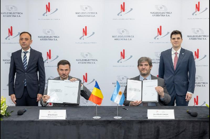 Nucleoeleacutectrica firmoacute un acuerdo con Rumania para cooperar en proyectos nucleares