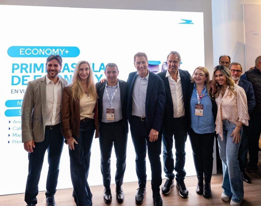 Karina Milei y Santilli acompantildearon la presentacioacuten de las propuestas de Aeroliacuteneas Argentinas para el verano