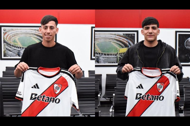 Las dos joacutevenes promesas de River que firmaron su primer contrato profesional