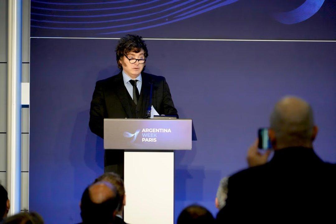 Milei aterrizoacute en Aeroparque tras su participacioacuten en el Argentina Week