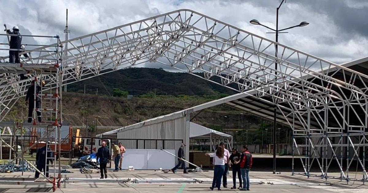 Avanzan las tareas de armado de los stands para la Expojuy 2026 en Ciudad Cultural