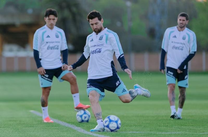 El uacuteltimo entrenamiento de Lionel Messi con la Seleccioacuten argentina
