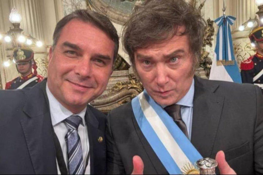 La respuesta de Flaacutevio Bolsonaro a Milei- ldquoGracias mi amigo iexclMuy pronto nuestras naciones estaraacuten maacutes cerca 