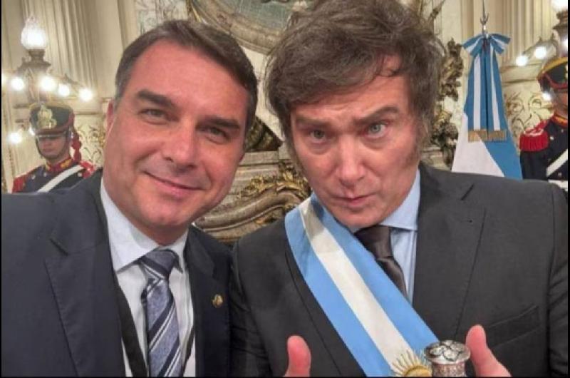 La respuesta de Flaacutevio Bolsonaro a Milei- ldquoGracias mi amigo iexclMuy pronto nuestras naciones estaraacuten maacutes cerca 