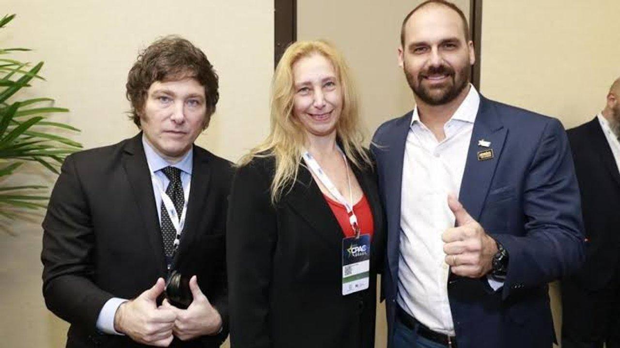 Milei viaja a Washington para una gala hispana y se mostraraacute con Eduardo Bolsonaro