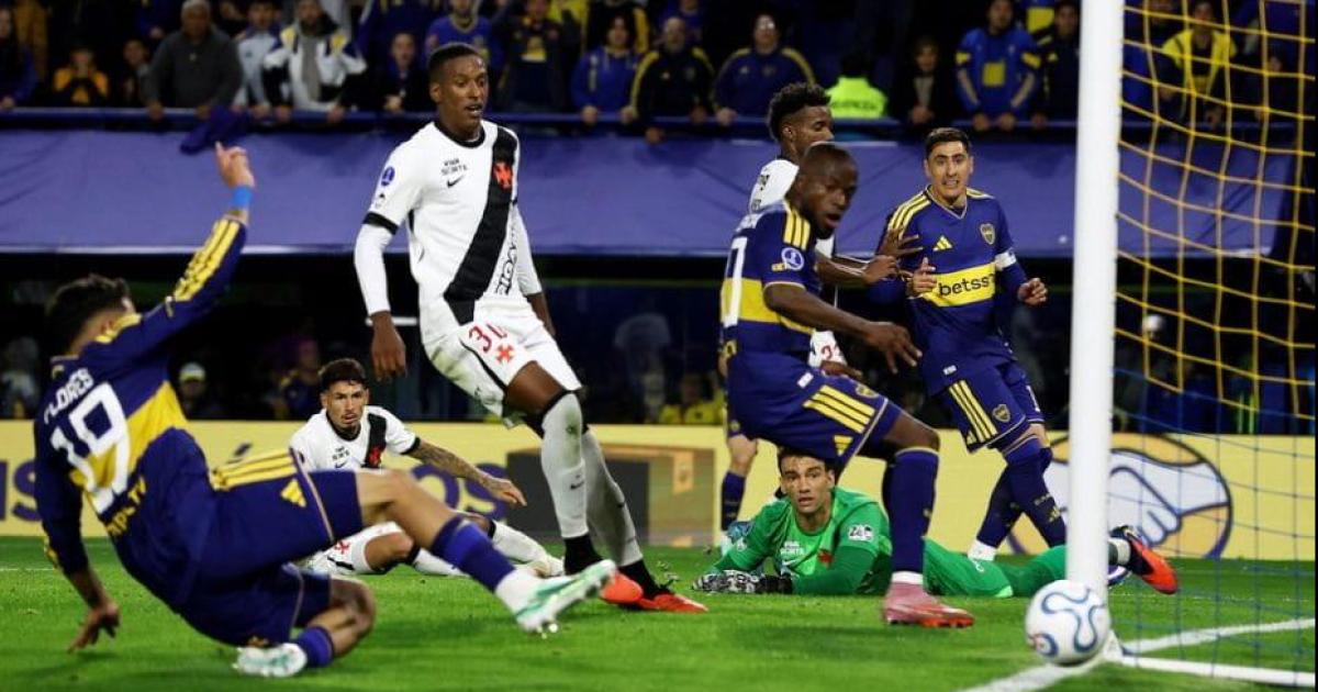 Boca perdioacute por 1-0 con Vasco Da Gama y deberaacute remontar para ser finalista de la Sudamericana