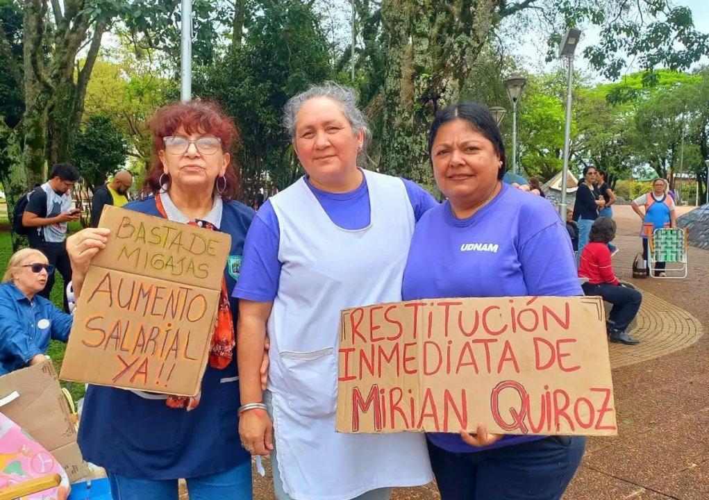 Misiones- paro y denuncias de persecucioacuten docente golpean a la gestioacuten Passalacqua