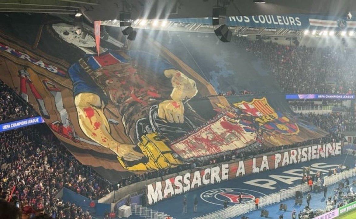 El Barcelona denuncioacute al PSG ante la UEFA por una violenta bandera 