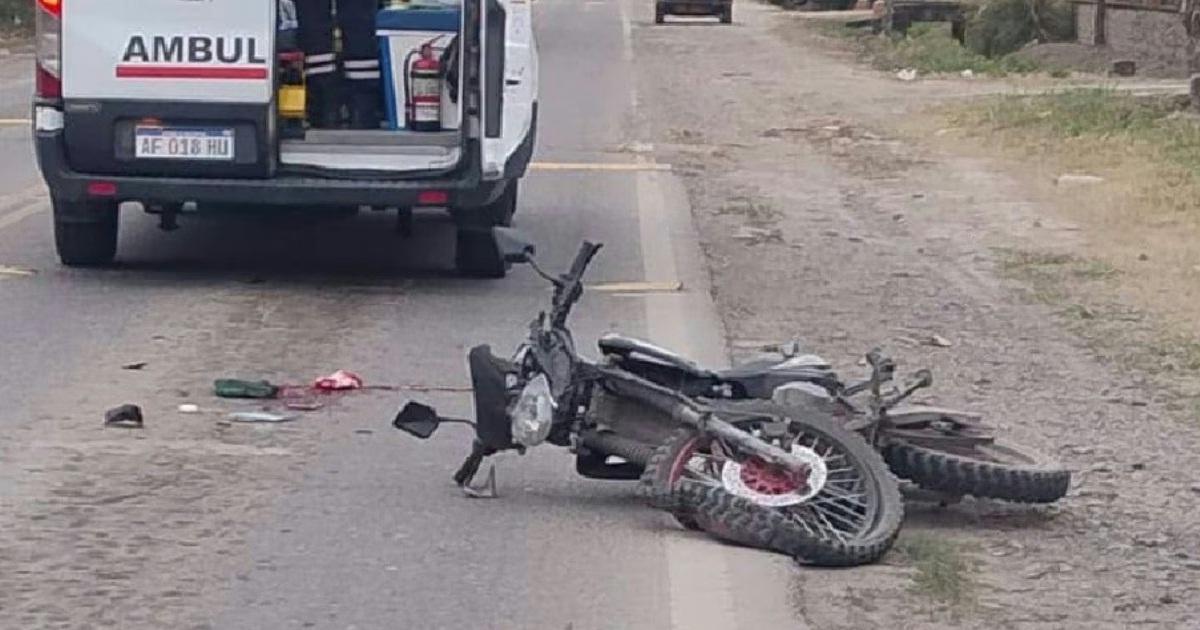 otociclista murioacute tras un traacutegico derrape sobre la Ruta provincial 2