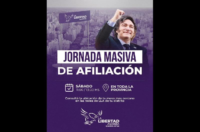 Provincia- coacutemo es la campantildea de afiliacioacuten masiva que La Libertad Avanza pone en marcha