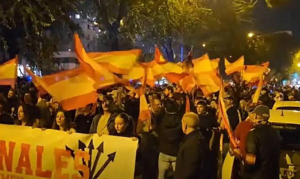 Protesta por el choque de trenes- exigieron la renuncia del ministro espantildeol de Transporte 