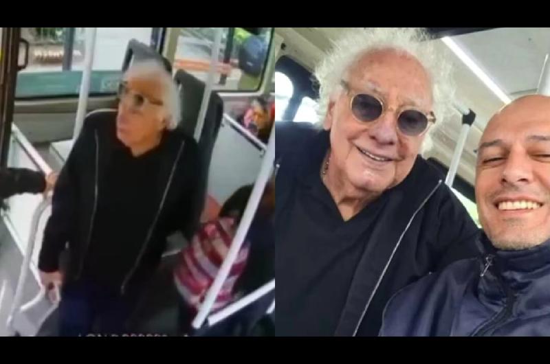 Guillermo Coppola tomoacute un colectivo para llegar a una entrevista y sorprendioacute al chofer con un regalo