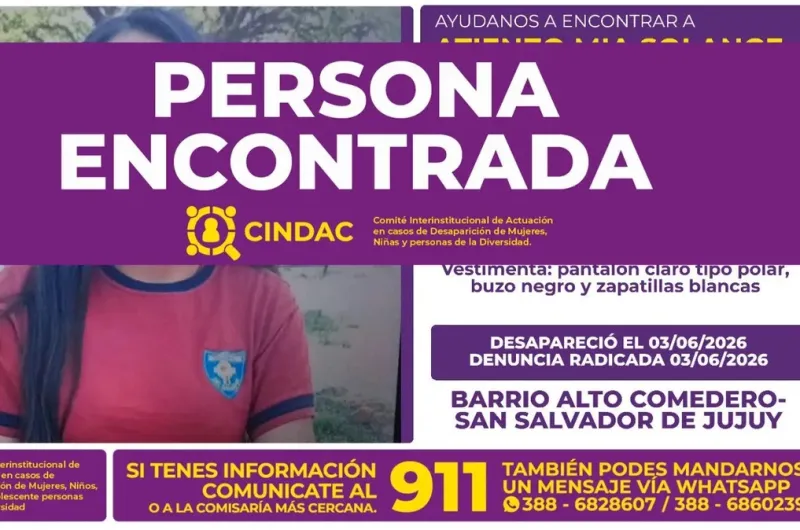 Localizaron a la menor que era intensamente buscada.