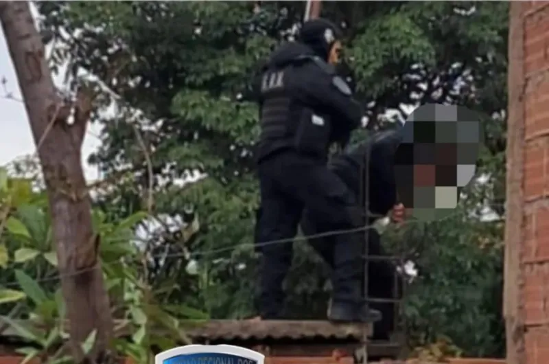 Atraparon a un delincuente con un arma blanca y hierros robados