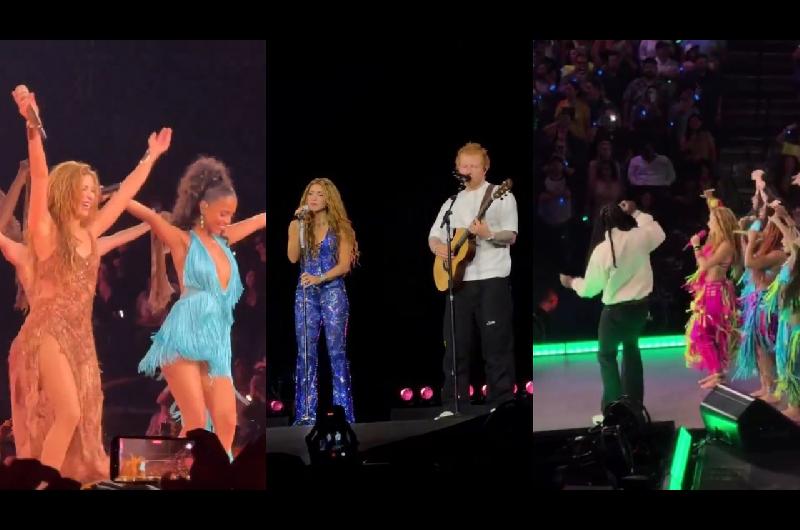 Shakira brilló en Nueva York con invitados especiales: Tyla, Ed Sheeran y Burna Boy